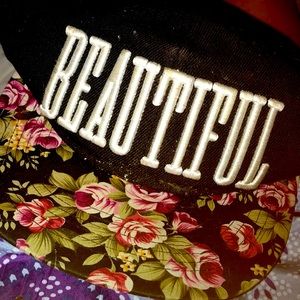 BEAUTIFUL Floral Baseball Cap One Size Fits Most